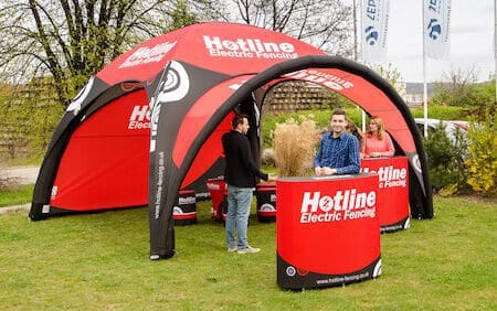 branded inflateable tent