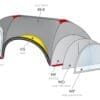 AXION Inflatable Tent HEXA - content pics