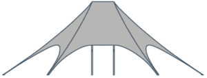 AXION Star Tent - double pole model