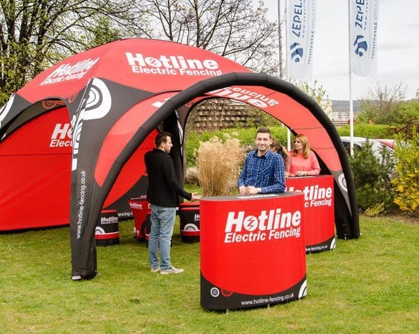 inflatable tent branded